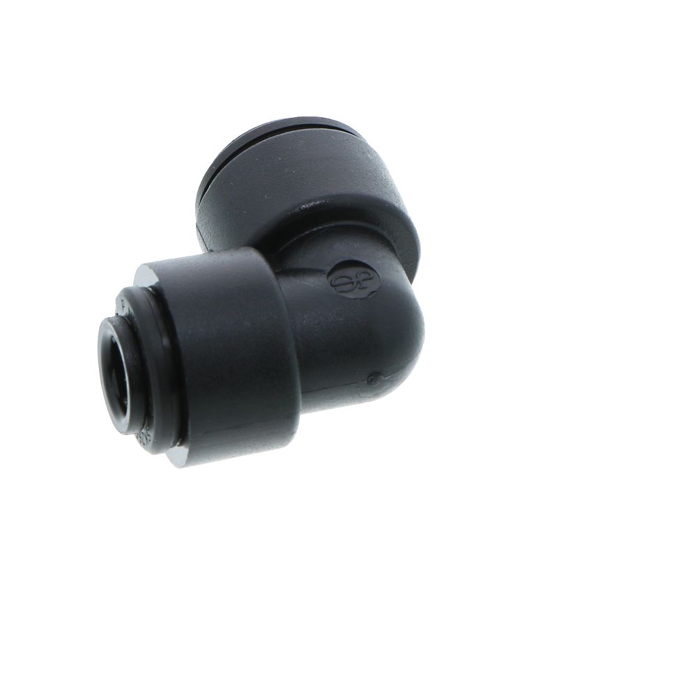 John Guest Reducing Union Elbow BLACK ACETAL - 8mm x 6mm