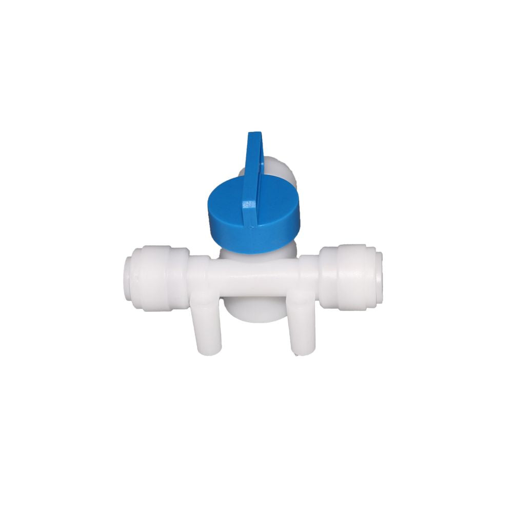 NeoFit - Acetal Natural White Tee Valve 3/8"tube