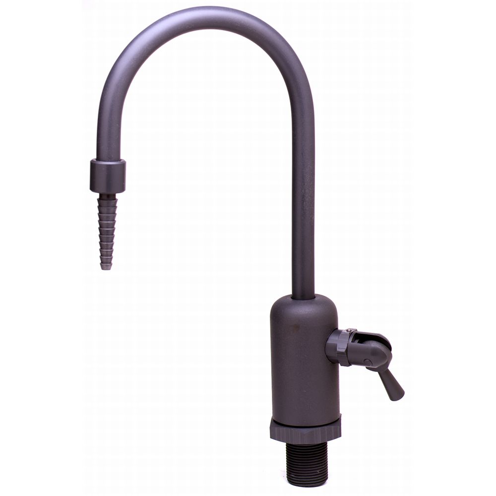 T&S Brass BL-9515-01 Deck Mount PVC Lab Faucet with Dual Lever Handle, Rigid Gooseneck, 3/8" FNPT Inlet