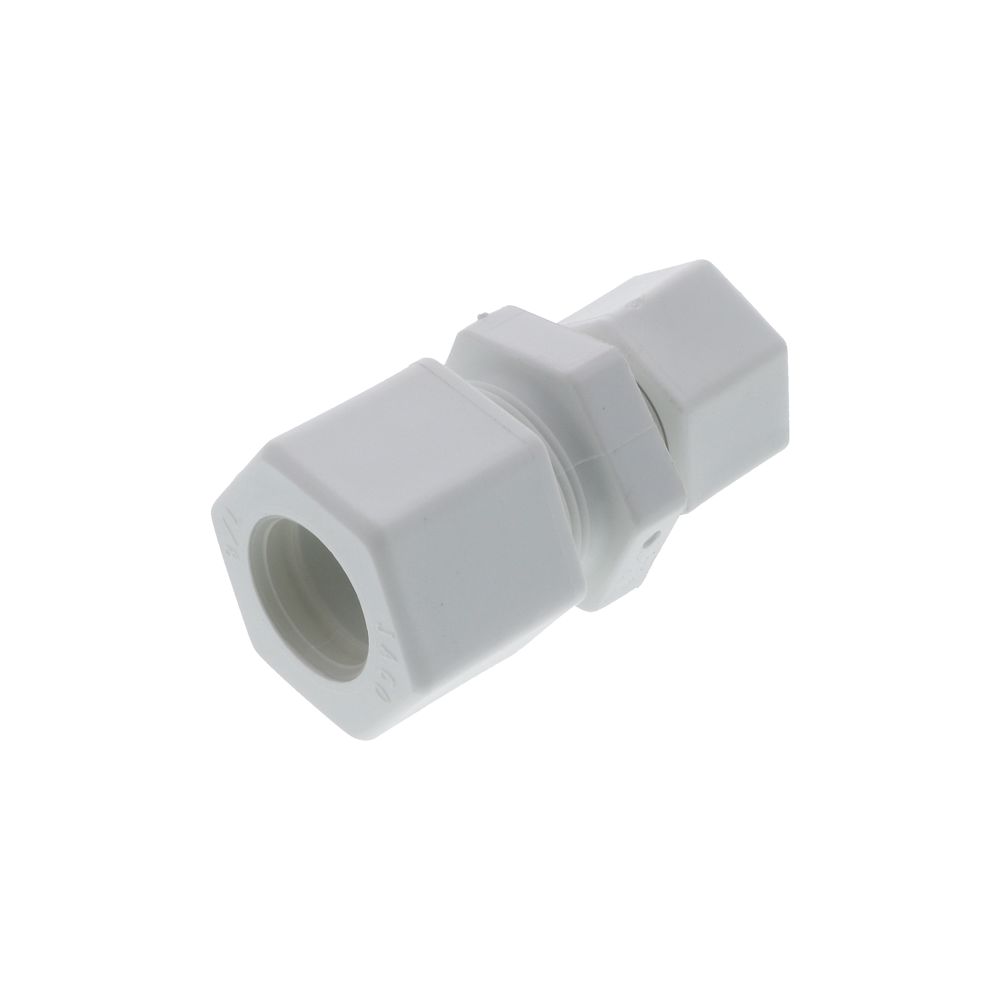 JACO 15-14-10-P-PG Polypropylene Reducing Union 7/8 OD Tube x 5/8 OD Tube