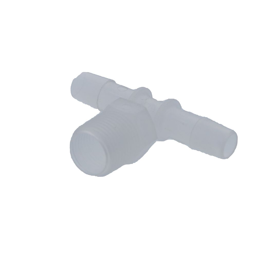 Barb Tee x Male Branch - 3/8 ID x 3/8 MNPT