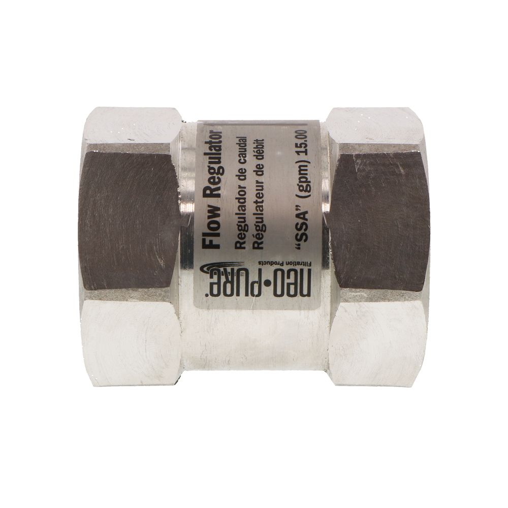 Neo-Pure Stainless Steel Flow Control 26 gpm 316SS 1.5" FPT x FPT
