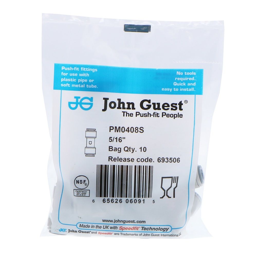 John Guest Union Connector - 5/16