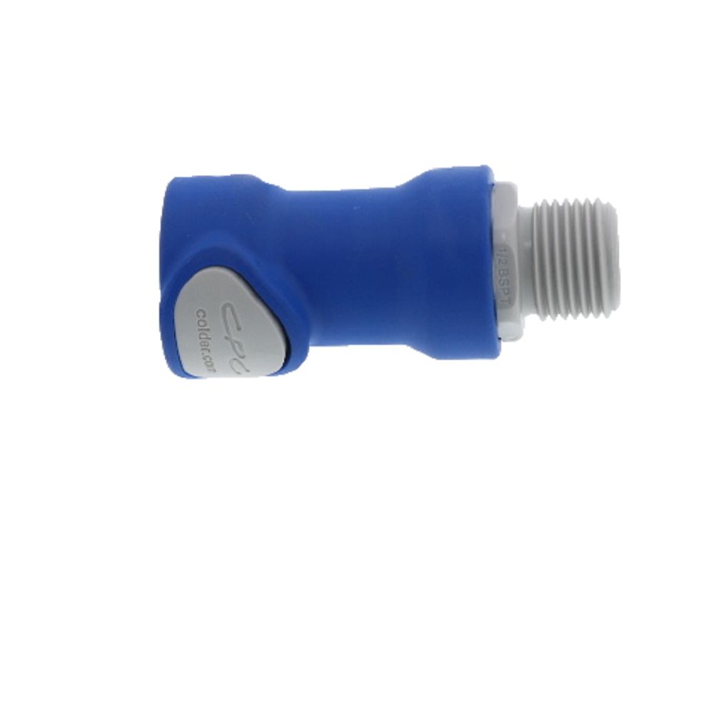 NS6D10008BSPTMBLU Valved Male Thread Coupling Body 1/2 BSPT