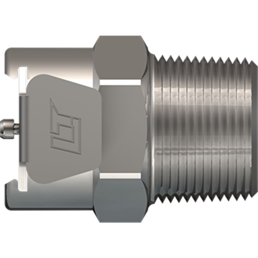 LinkTech 40CB Series Male Thread Female, Valved, 3/8" MNPT, Chrome Brass, Buna N