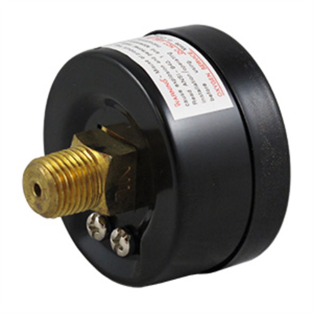 Water Pressure Gauge, Center Mount, Lead-Free 0-100 PSI