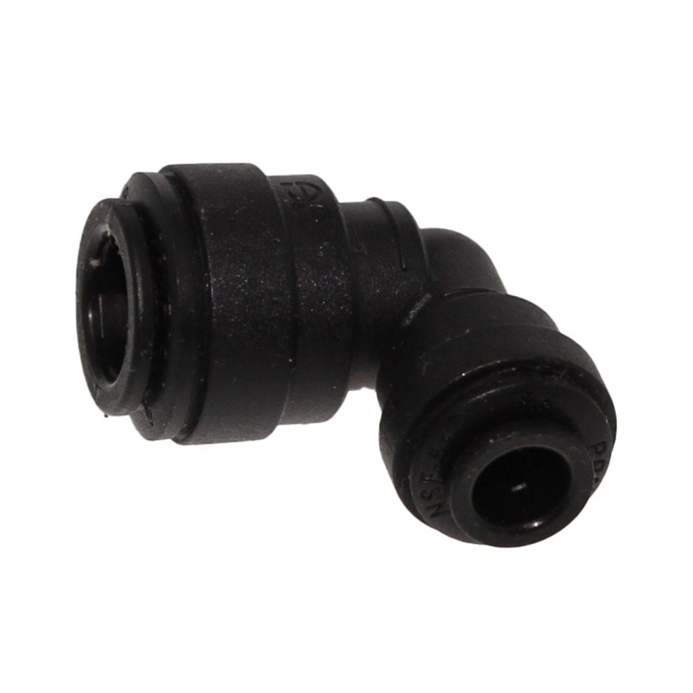 John Guest Reducing Elbow Black Polypropylene - 3/8 x 1/4