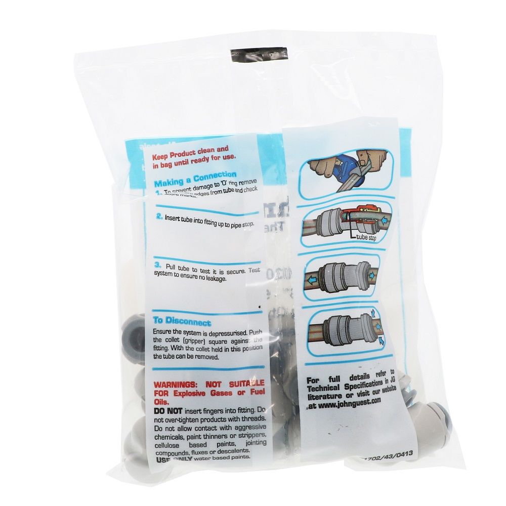 John Guest Superseal Elbow - 5/16 Superseal x 5/16