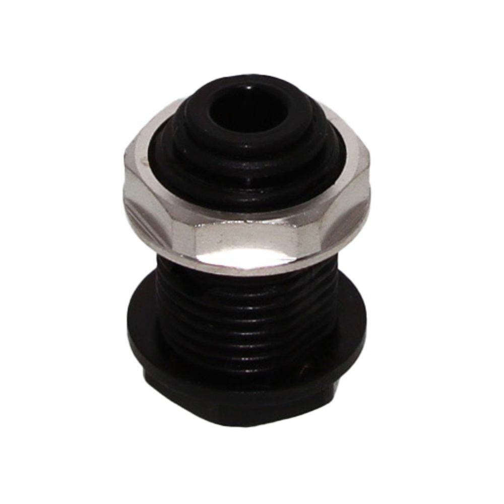 John Guest Bulkhead Connector BLACK ACETAL - 8mm x 8mm