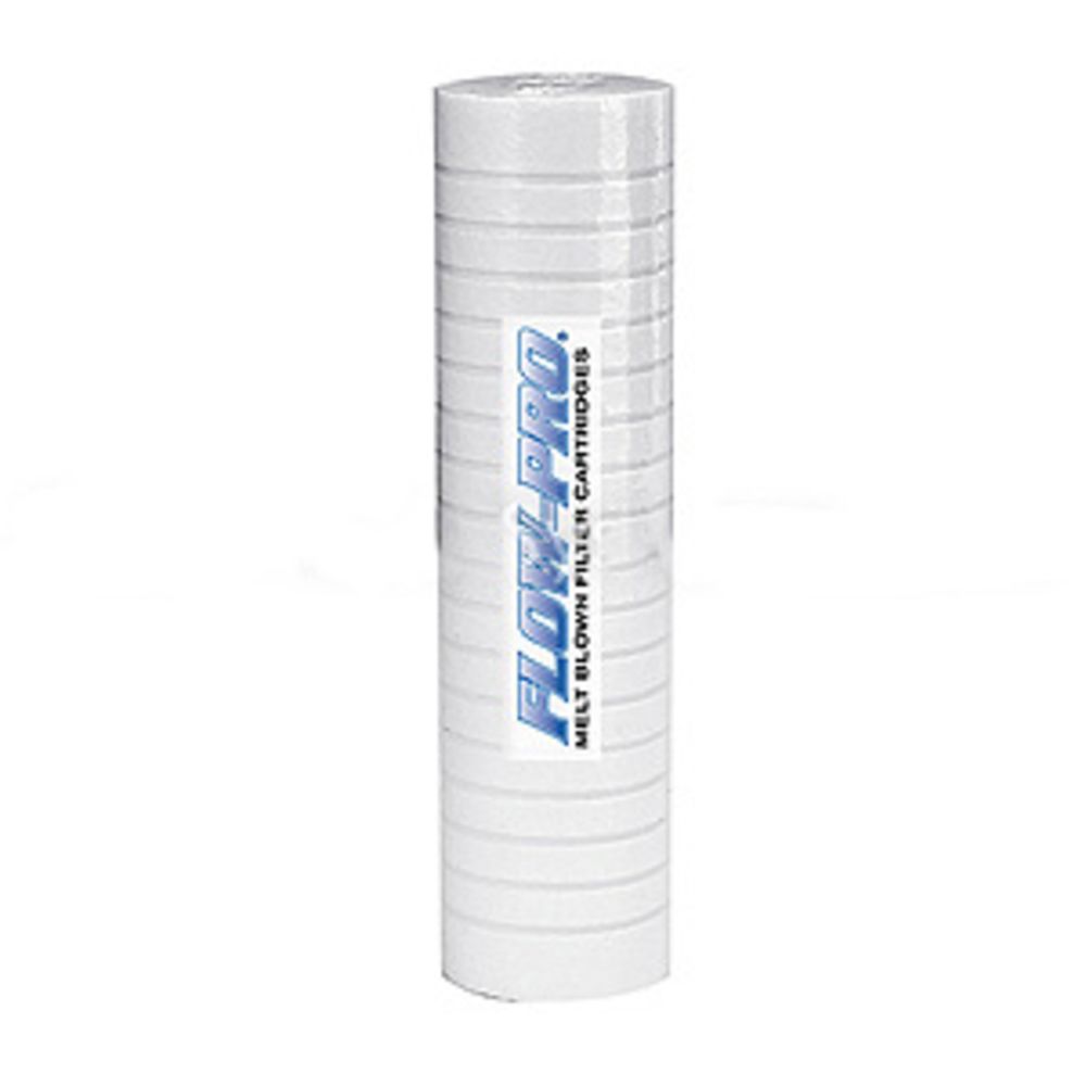 2-1/2" x 9-7/8" Polypropylene Sediment Depth Grooved Filter - 5 mic