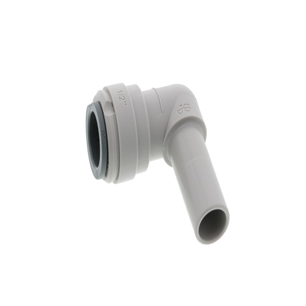 John Guest Stem Elbow Connector - 1/2 Stem x 1/2
