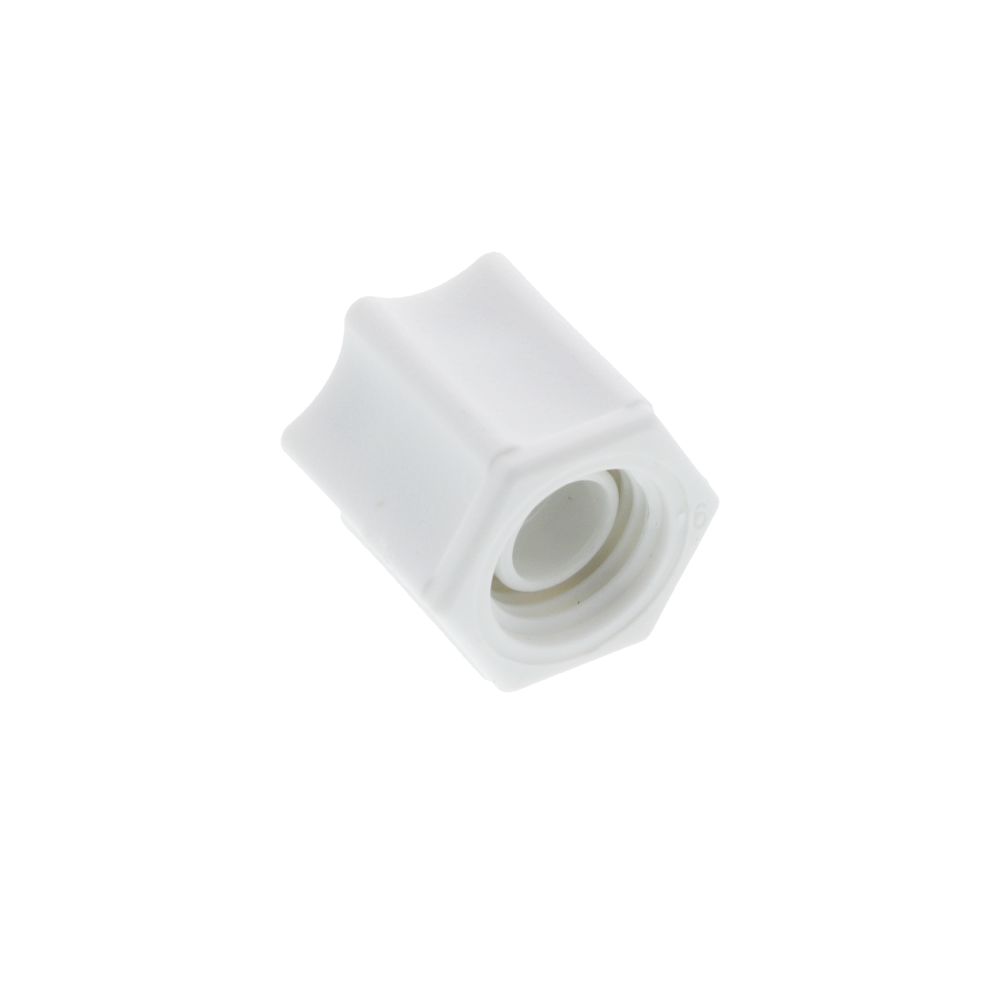 JACO P-SG-4 Polypropylene Stainless Steel Gripper Nut 1/4 OD Tube