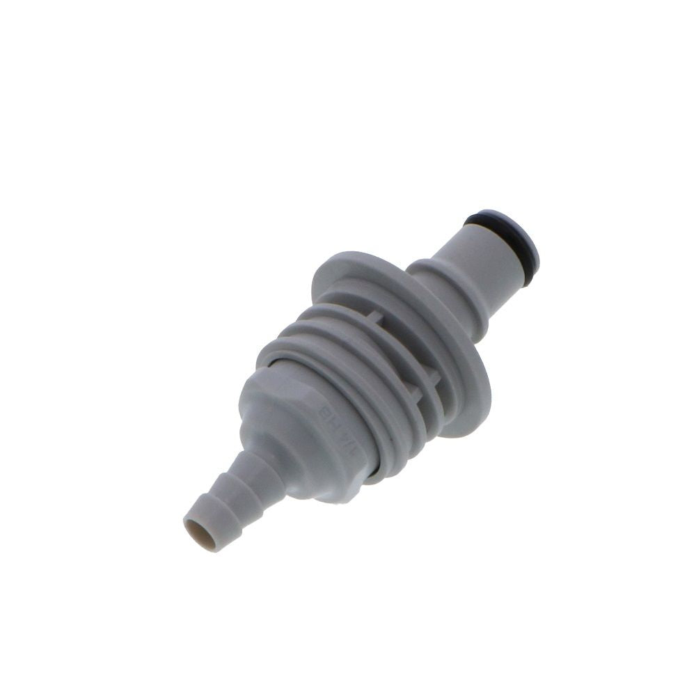 NS4D42004 Valved Panel Mount Hose Barb Coupling Insert 1/4 ID Barb