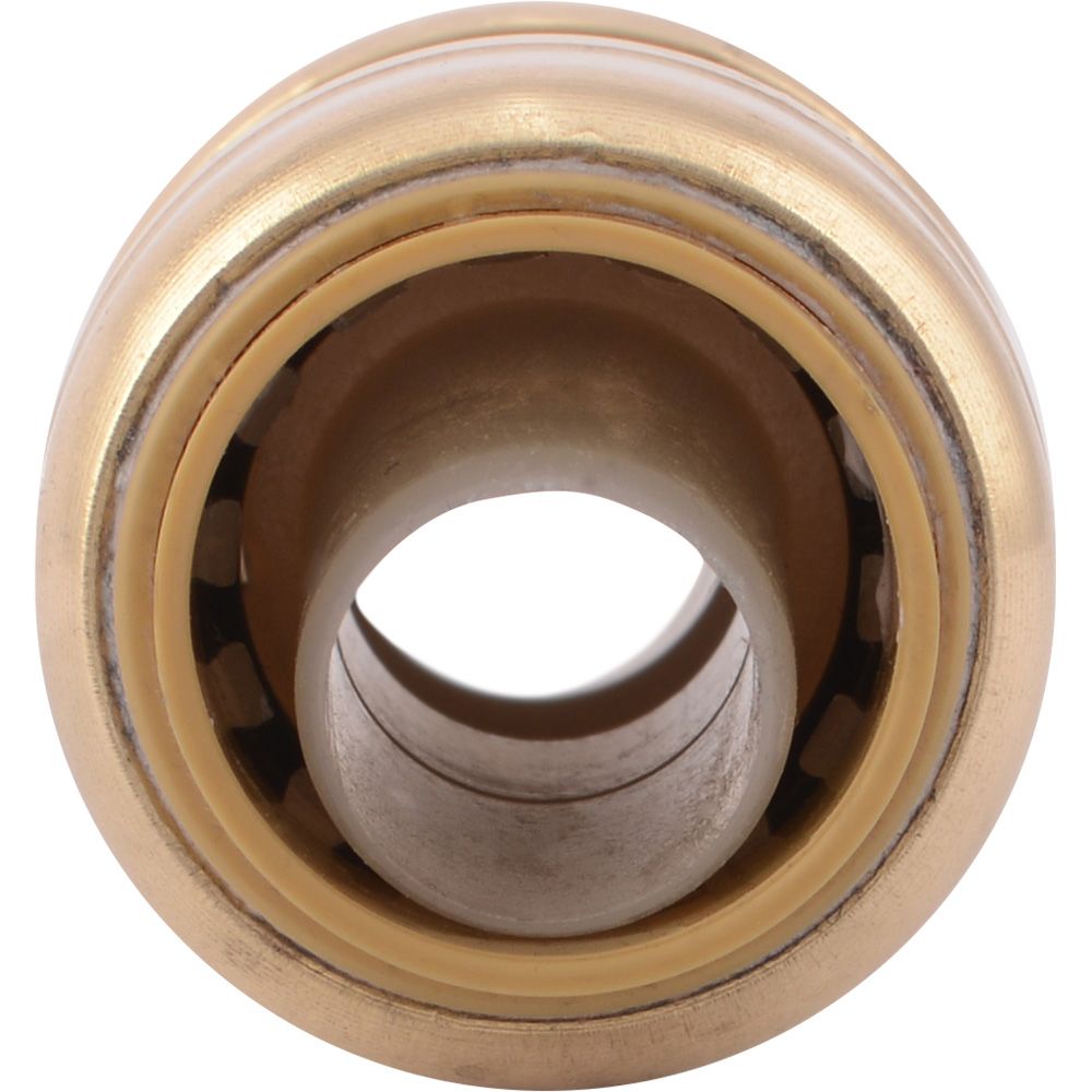 SharkBite® U008LF Lead-Free Brass Push-to-Connect Coupling - 1/2" x 1/2"