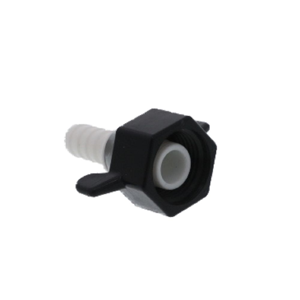 SHURflo 234-2916 Hex Swivel Straight 1/2 FPT x 3/8 BARB Poly