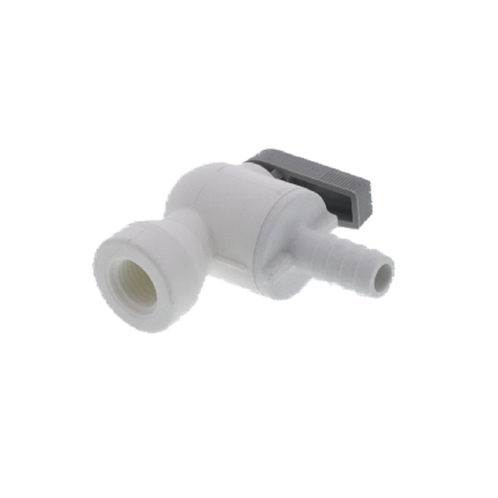 Parker Liquifit Par-Barb Valve Female Elbow - 3/8 ID Barb x 1/4 FPT