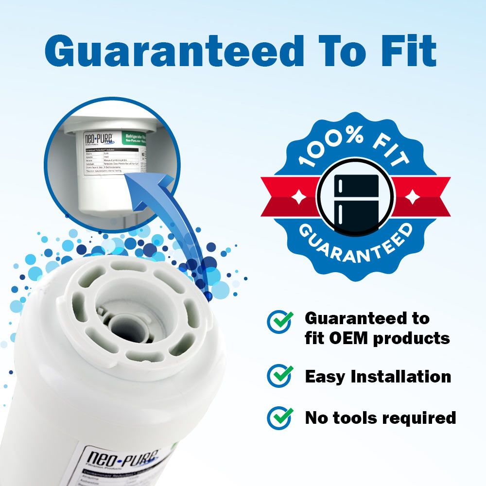 GE MWF Refrigerator Filter SmartWater Compatible Filter by Neo-Pure
