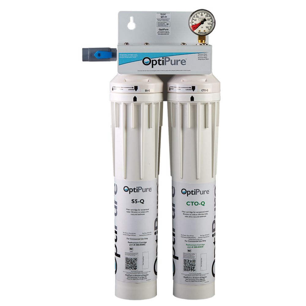 Optipure QT-1+; dual 15" with prefilter