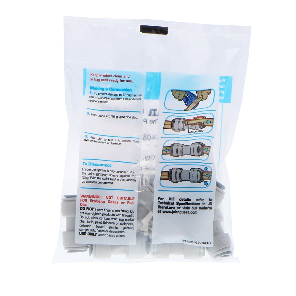 John Guest Union Connector - 5/16