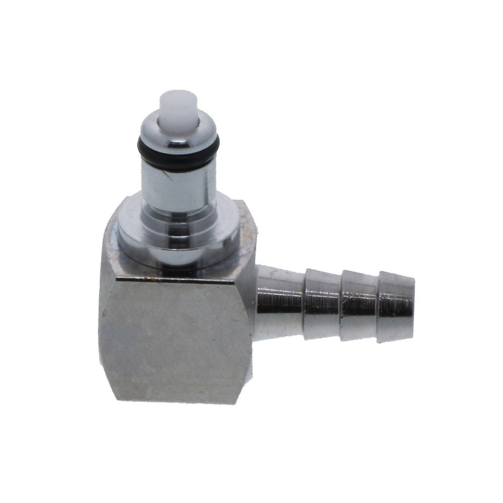 MCD2304 Elbow Hose Barb Valved Coupling Insert 1/4 ID Barb
