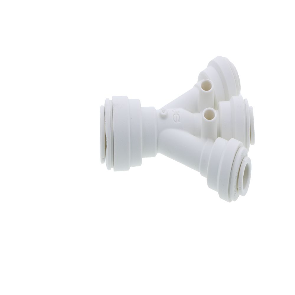 John Guest Three Way Divider Polypro - 3/8 Inlet x 1/4 Outlets