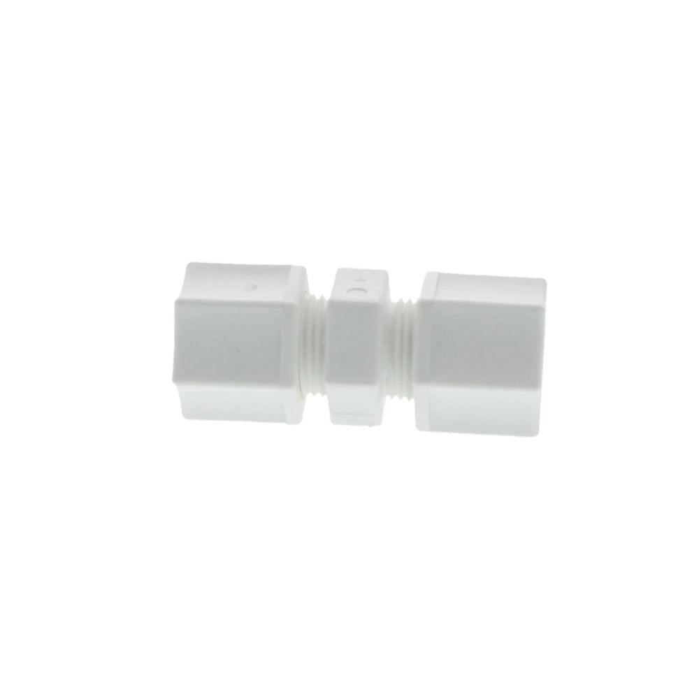 JACO 15-6-P-PG Polypropylene Union Connector 3/8 OD Tube x 3/8 OD Tube