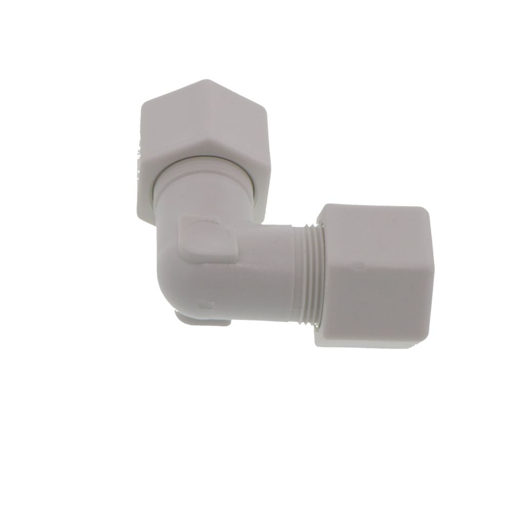JACO 50-10-P-PG Polypropylene Union Elbow 5/8 OD Tube x 5/8 OD Tube