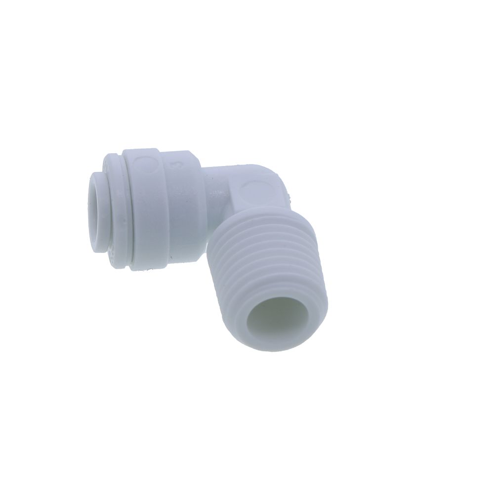 John Guest Fixed Elbow NPTF - 1/4 QC x 1/4 MPT