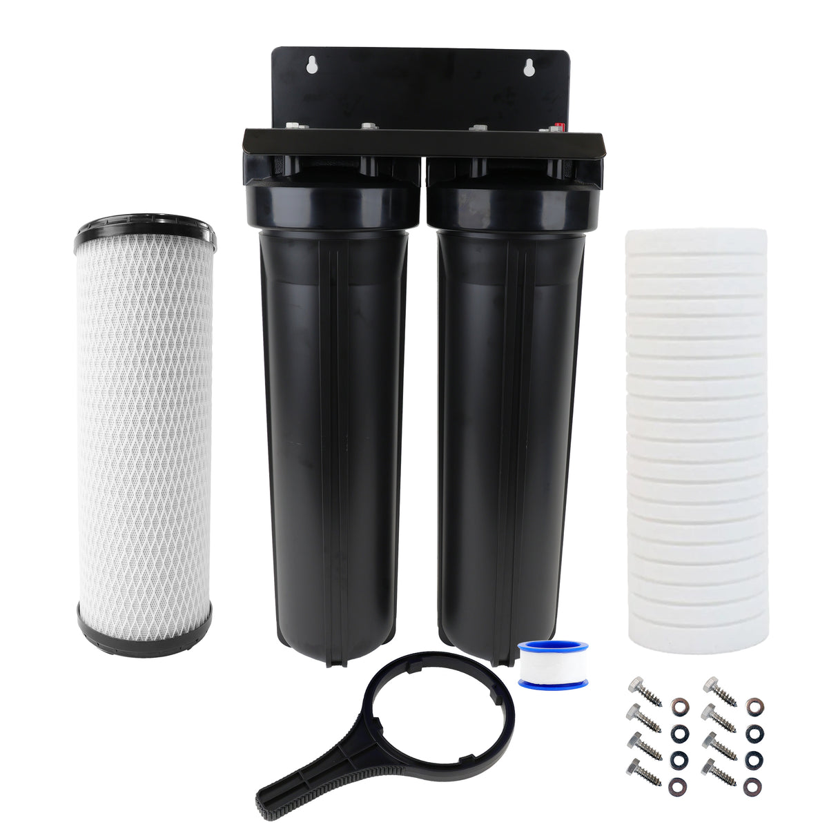 neoPure 20" BB Twin Series Filter Housing DIY 1" PR 5 mic