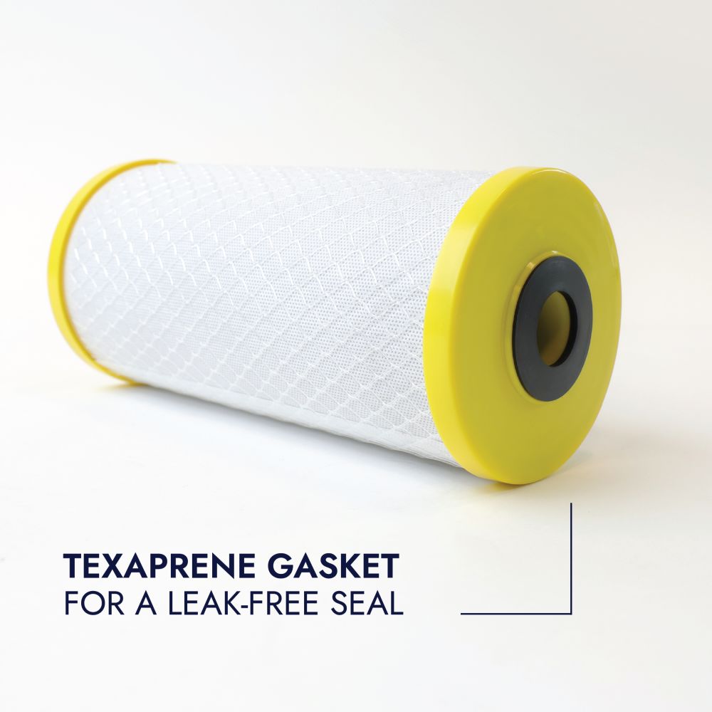 Neo-Pure CHLM-4510 9-7/8" x 4-1/2" Chloramine Carbon Block Filter 1 micron