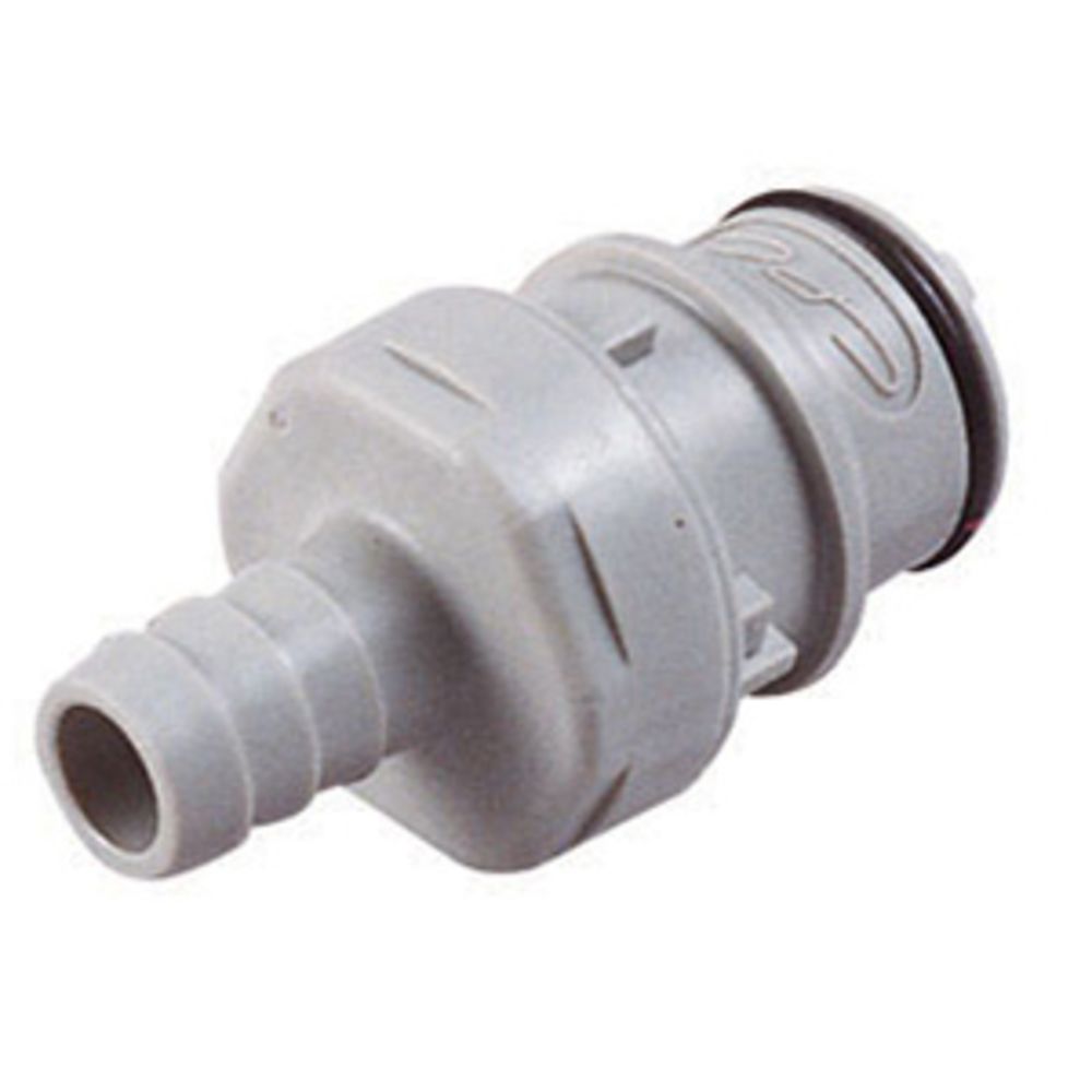 62700 NSF Valved In-Line Hose Barb Coupling Insert 3/8 ID Barb