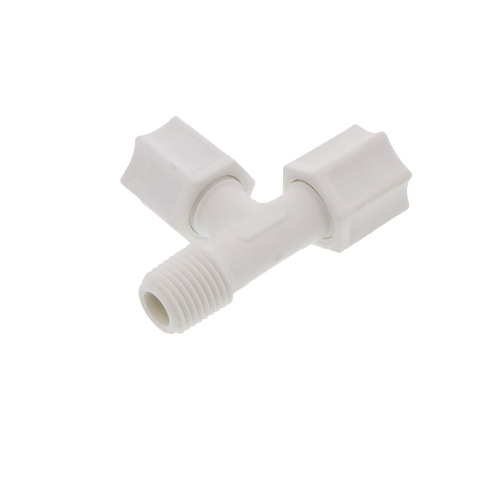 JACO 75-5-4-P-PG Polypropylene Male Run Tee 5/16 OD Tube x 1/4 MPT