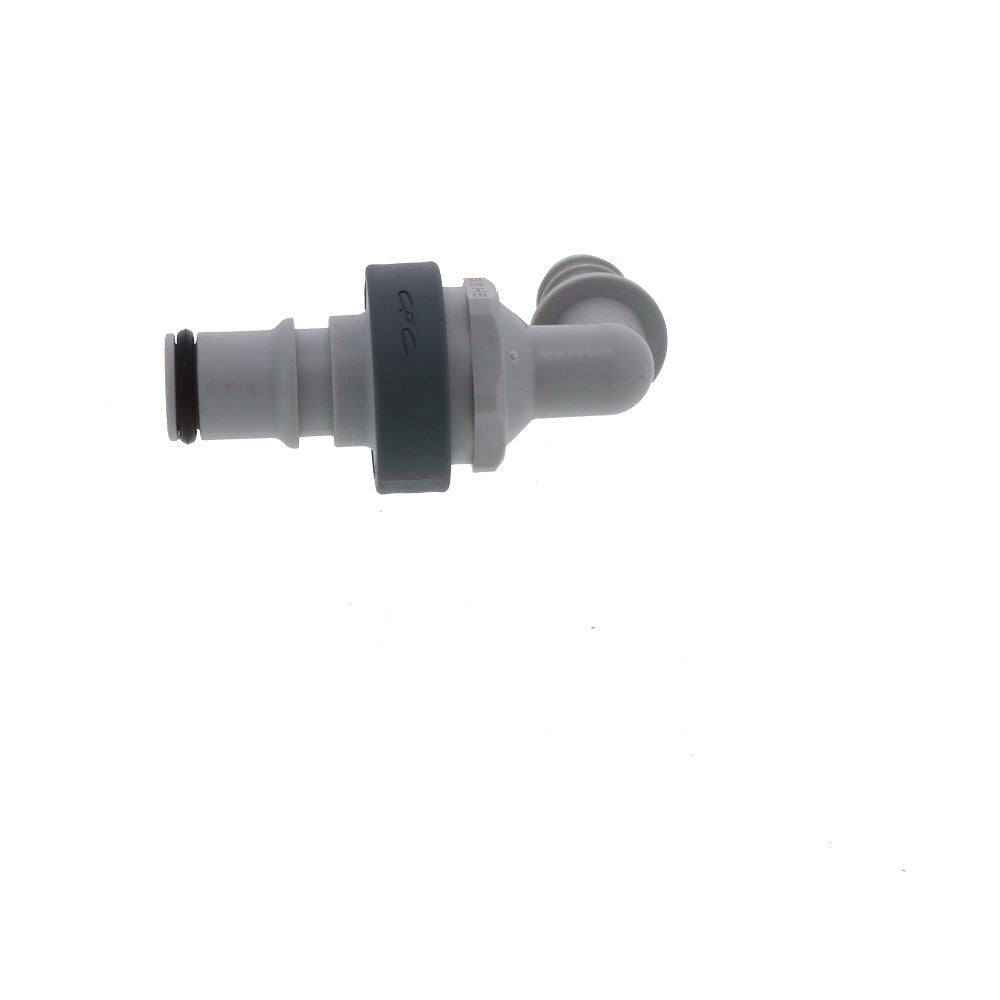 NS4D23006 Valved In-Line Elbow Hose Barb Coupling Insert 3/8 ID Barb