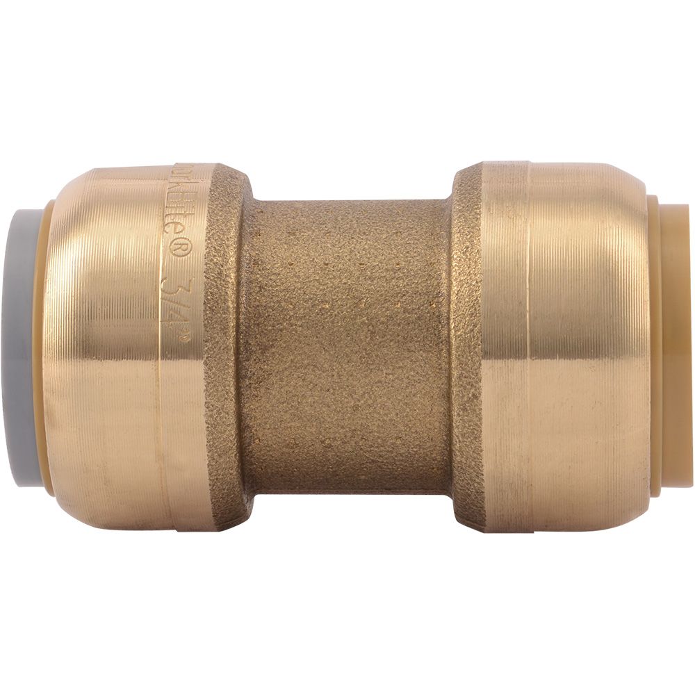 SharkBite® U4016LF Lead-Free Brass Push-to-Connect Polybutylene Transition Coupling - 3/4" PB x 3/4"