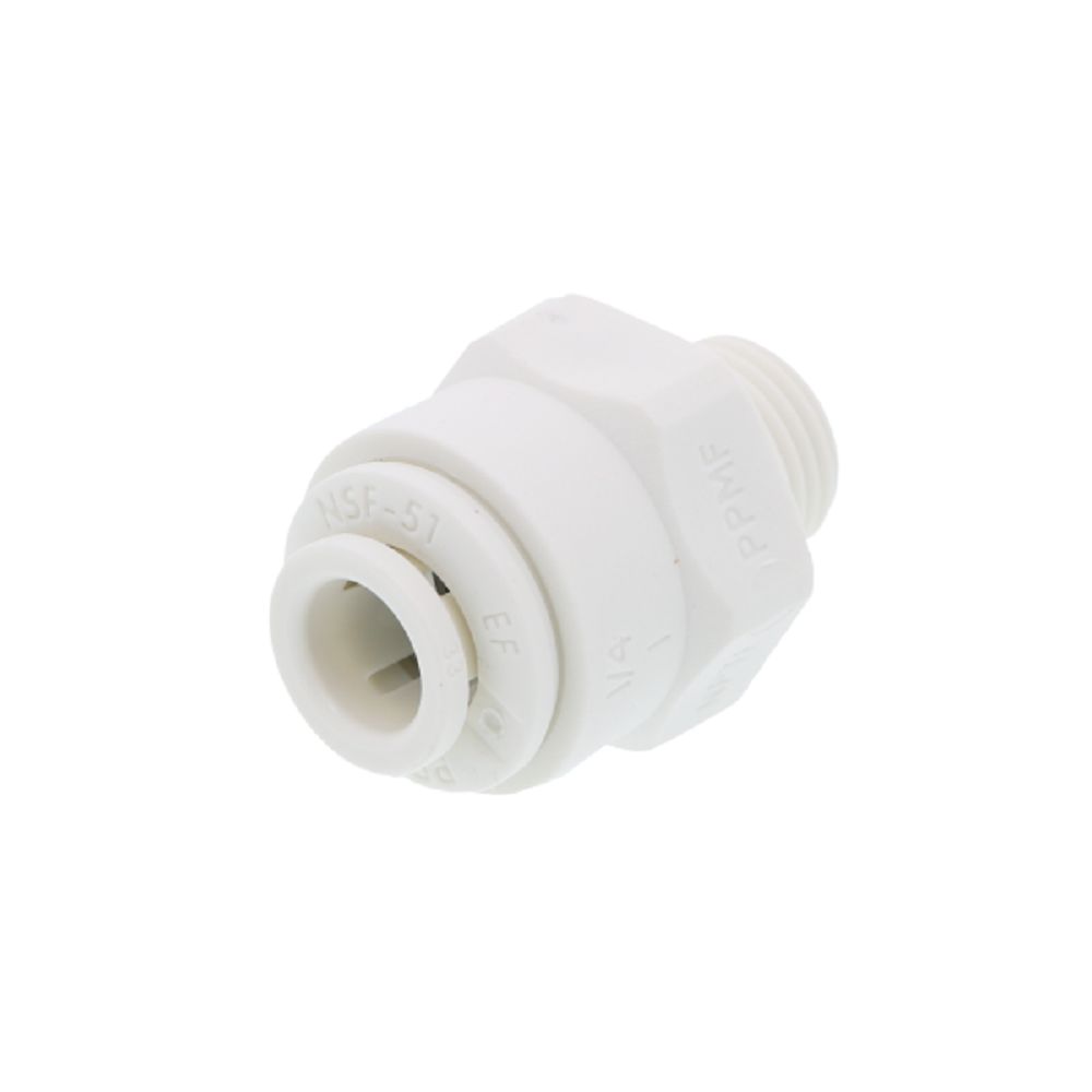 John Guest Male Connector NPTF Polypro - 1/4 x 1/8 NPTF