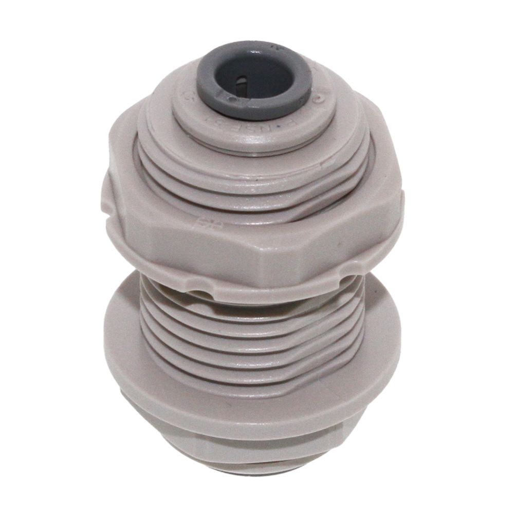 John Guest Bulkhead Union - 1/4 x 1/4