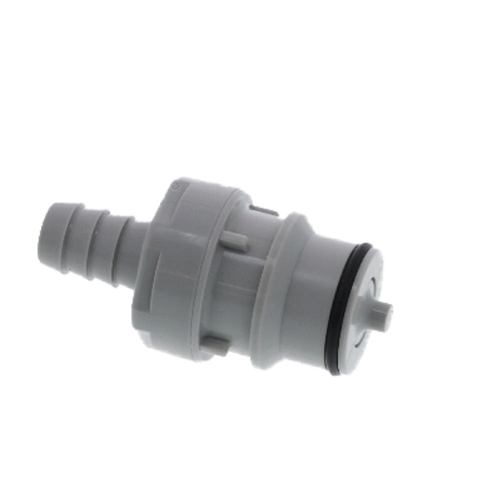 62700 NSF Valved In-Line Hose Barb Coupling Insert 3/8 ID Barb