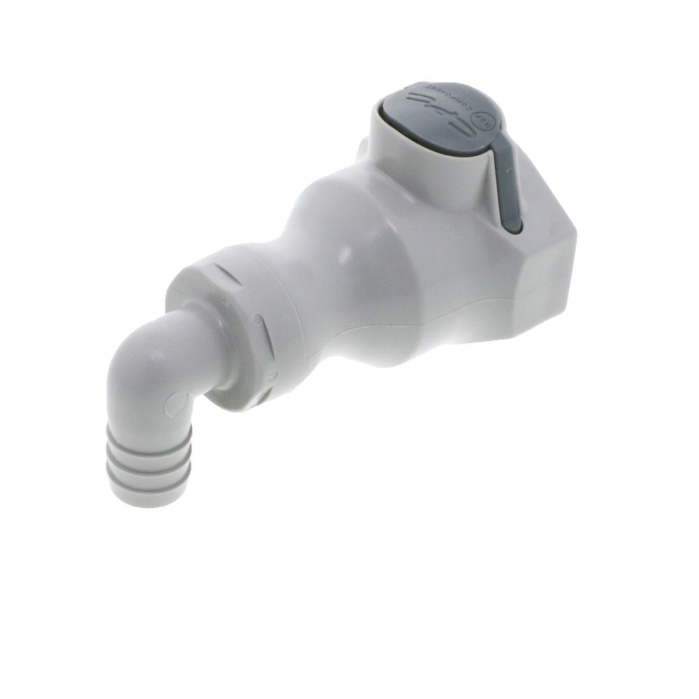 UDC Valved Elbow Hose Barb Coupling Body - 1/2 ID Barb Silicone O-Ring