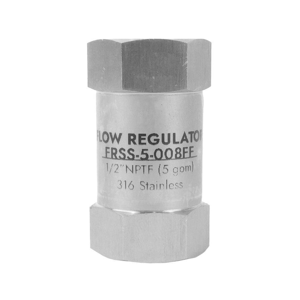 Neo-Pure Stainless Steel Flow Control 5 GPM SS - 1/2 FPT