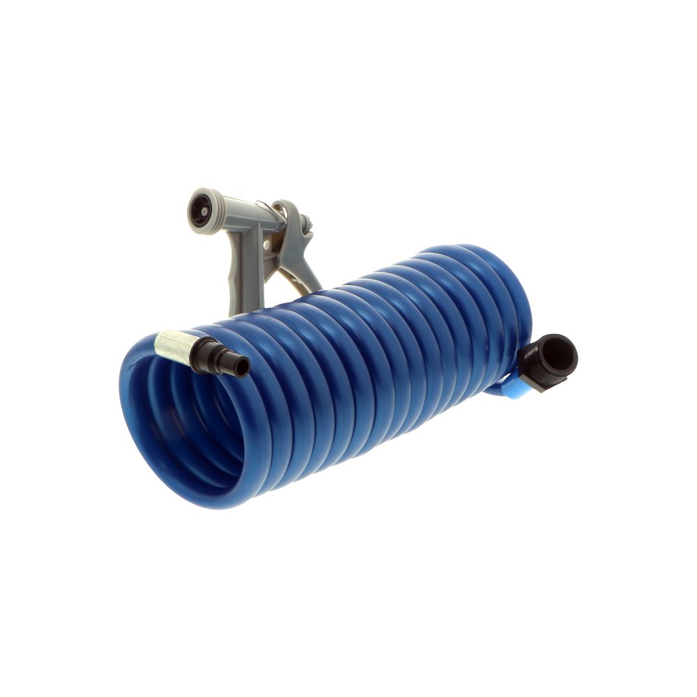Watts AquaLock/SeaTech - SC15203B Supercoil Hose 15' BLUE with Speed-Tap Hose Adaptor