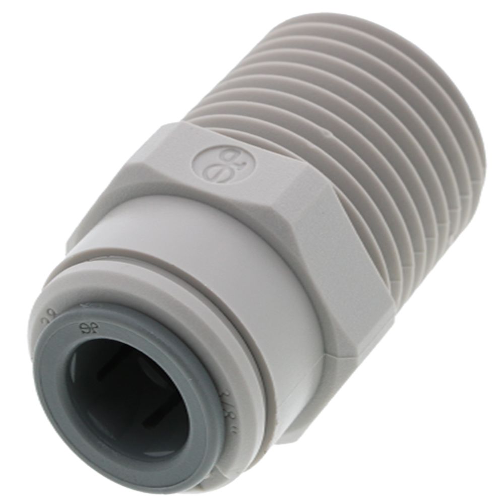 John Guest Male Connector - 3/8 x 1/2 NPTF