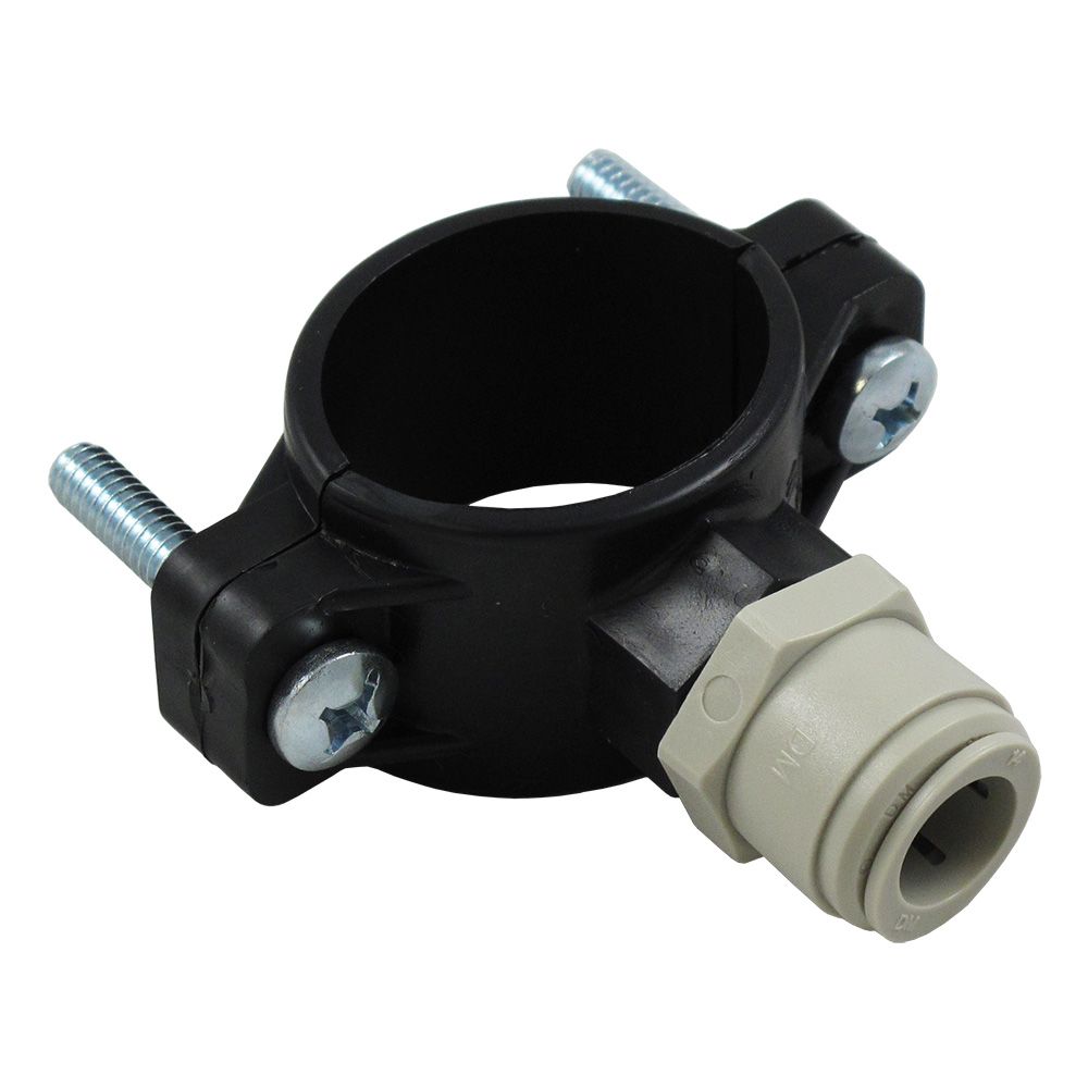 Drain Saddle Connector x 3/8" FPT w/1/2" QC