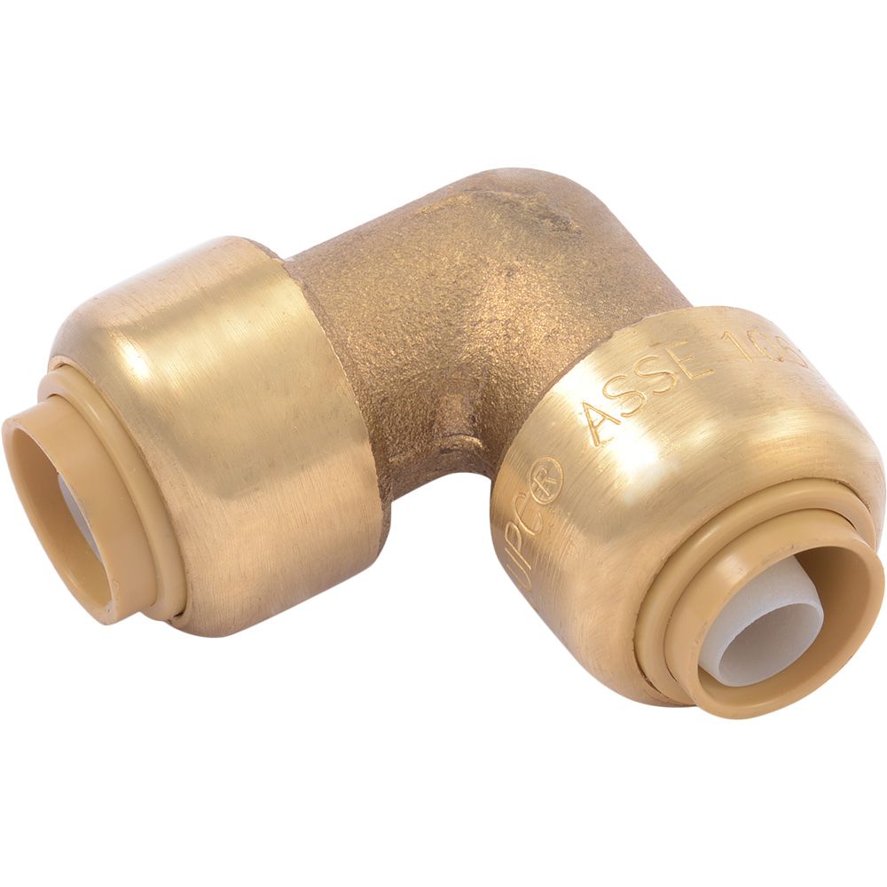 SharkBite® U246LF Lead-Free Brass Push-to-Connect 90-Degree Elbow - 3/8" x 3/8"