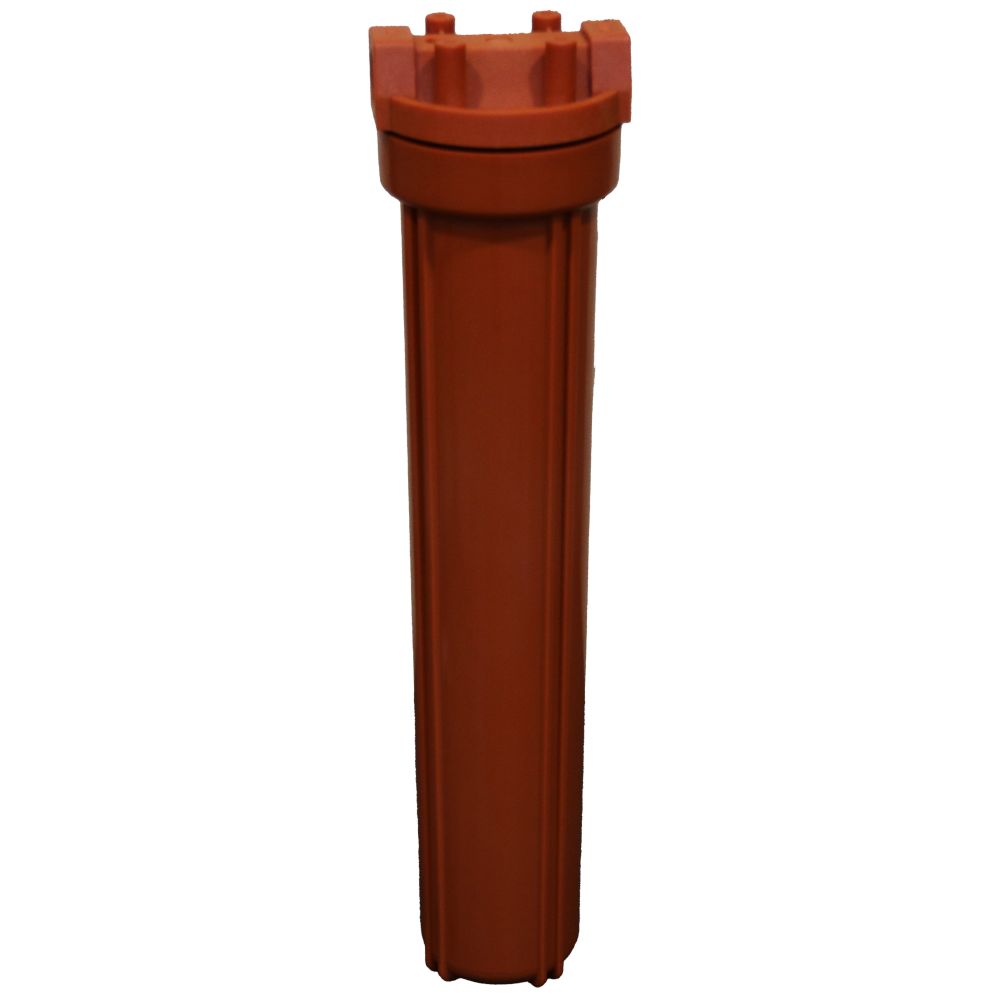 NeoPure 20" Standard Rib Cap High Temp Housing NSF Red Cap/Red Sump no PR - 3/4"