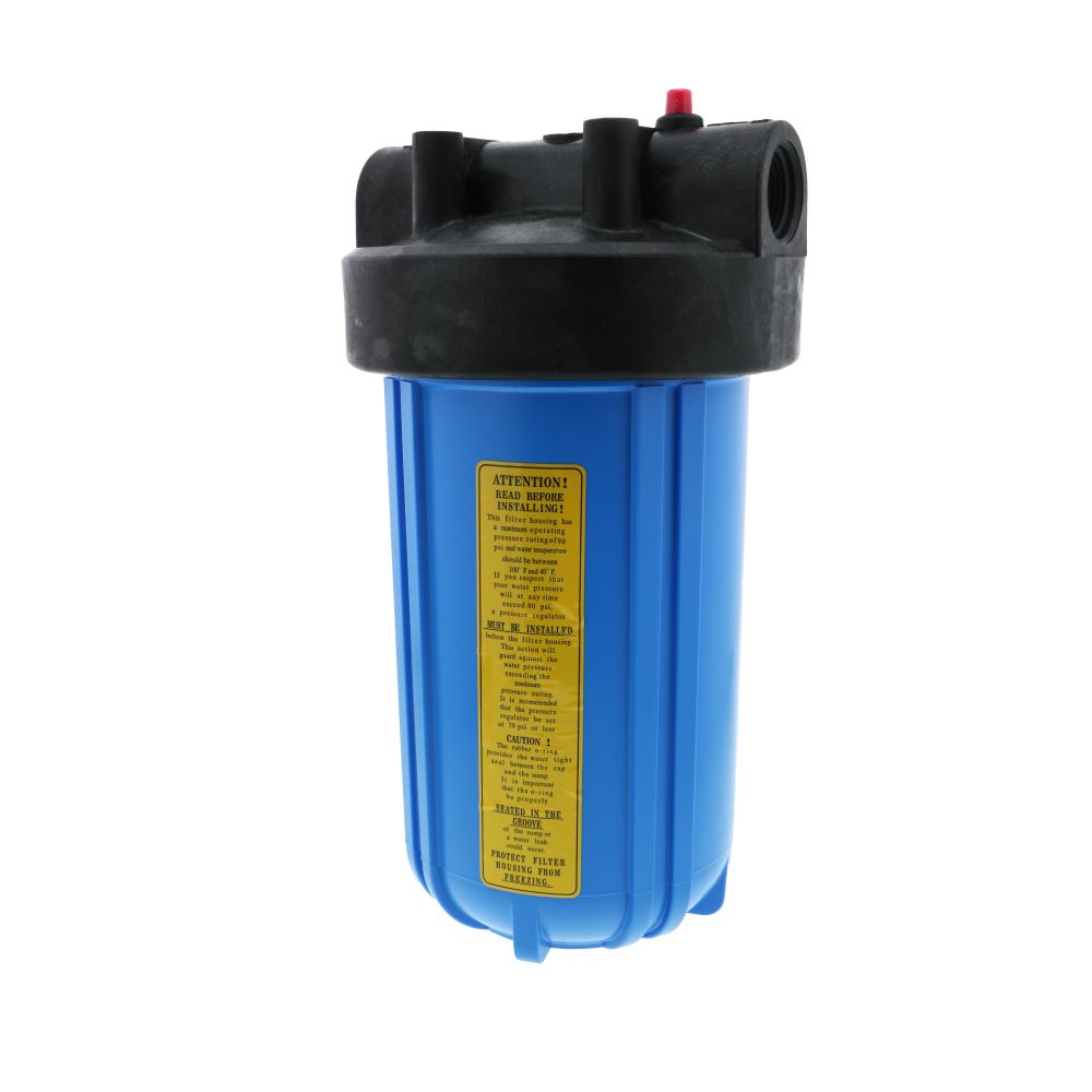 Watts Flowmatic 10" Full Flow Water Filter Housing Black/Blue W/ PR