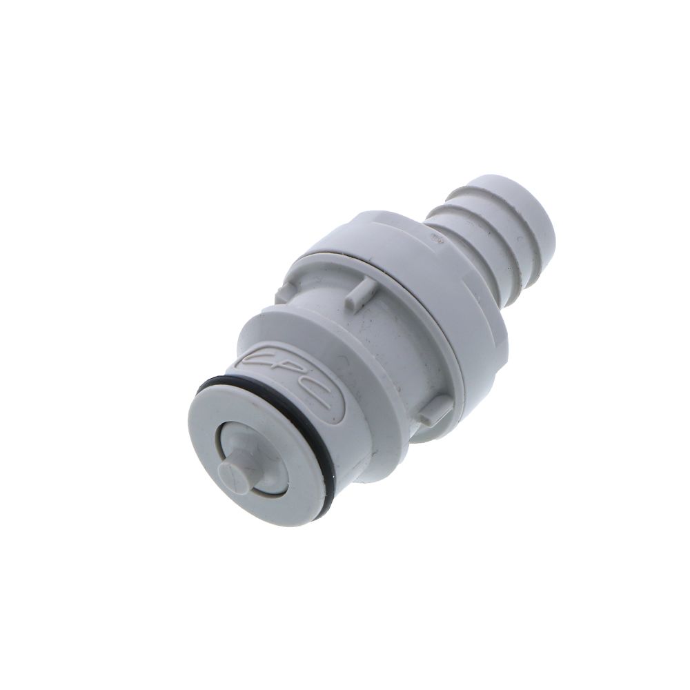HFCD22812 Valved In-line Hose Barb Coupling Insert 1/2 ID Barb