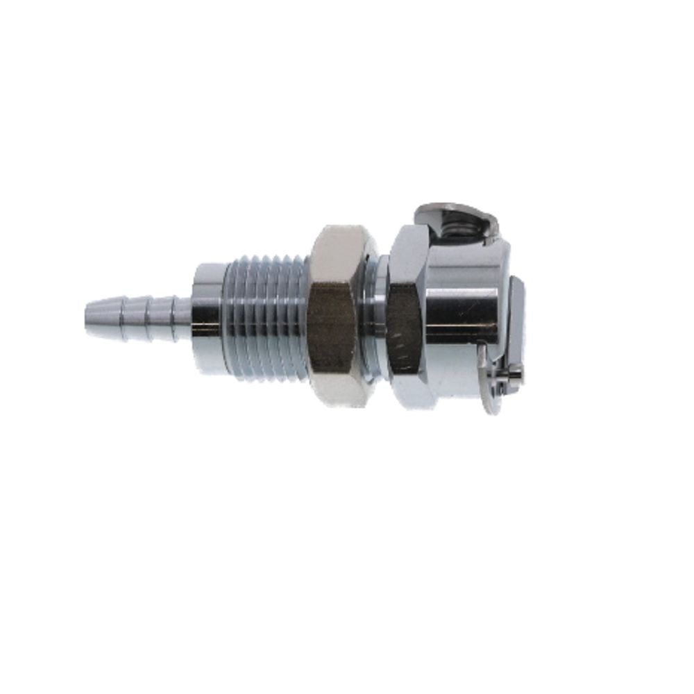 MC1602 Panel Mount Hose Barb Coupling Body 1/8 ID Barb