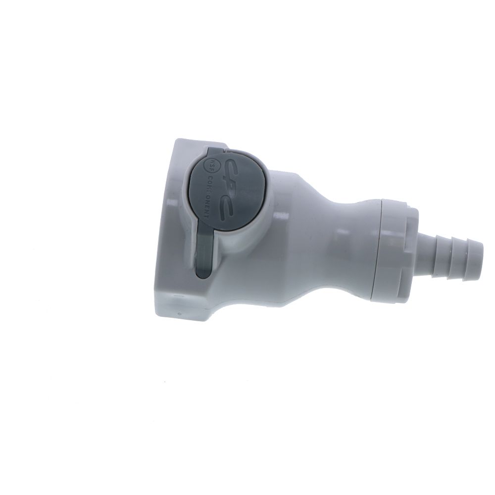 UDC Valved In-Line Hose Barb Coupling Body - 3/8 ID Barb EPDM O-Ring