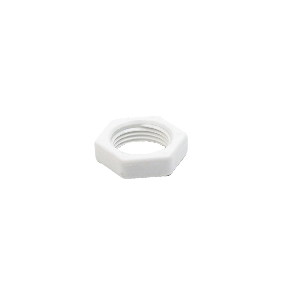 3/8" Polypropylene nut, BULKHEAD
