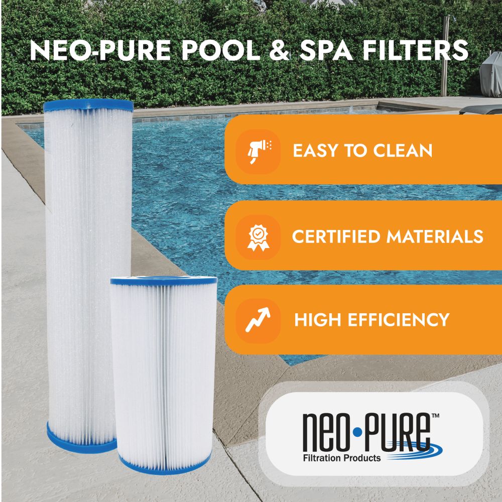 Neo-Pure PS-7L155-EA Pool and Spa Filter 7-3/4" x 29-1/16”